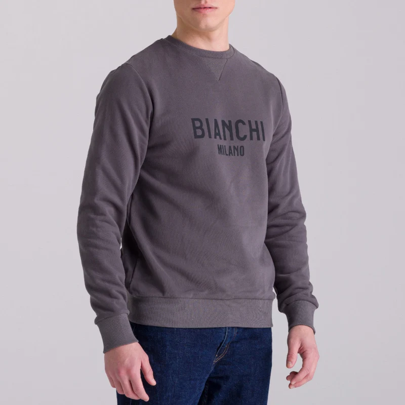 Felpa Bianchi Milano Fan - Grigio