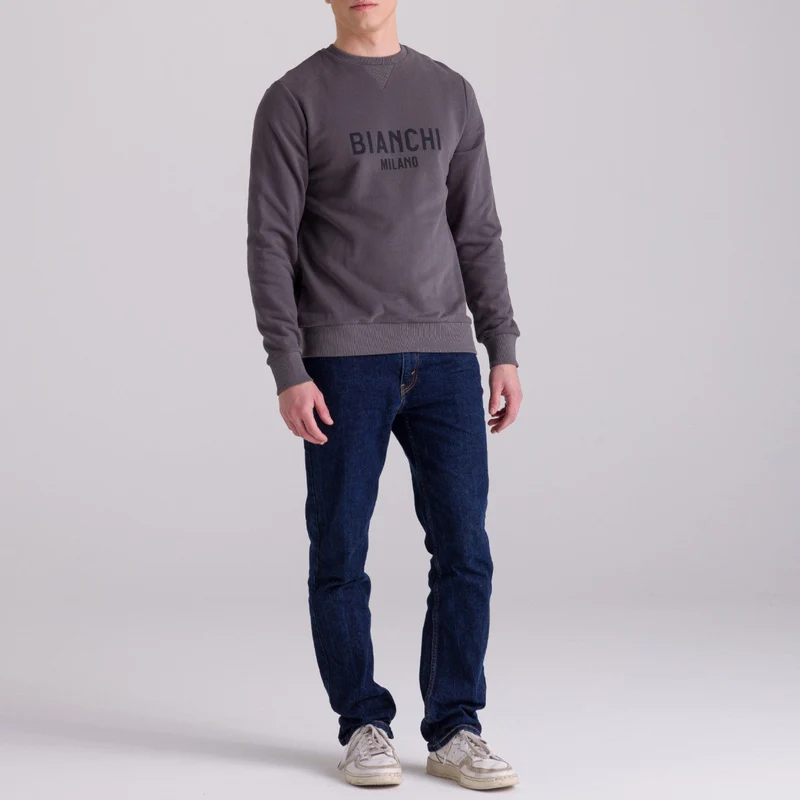 Felpa Bianchi Milano Fan - Grigio