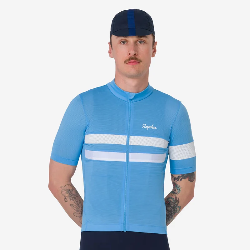 Maglia Rapha Brevet Lightweight - Azzurro