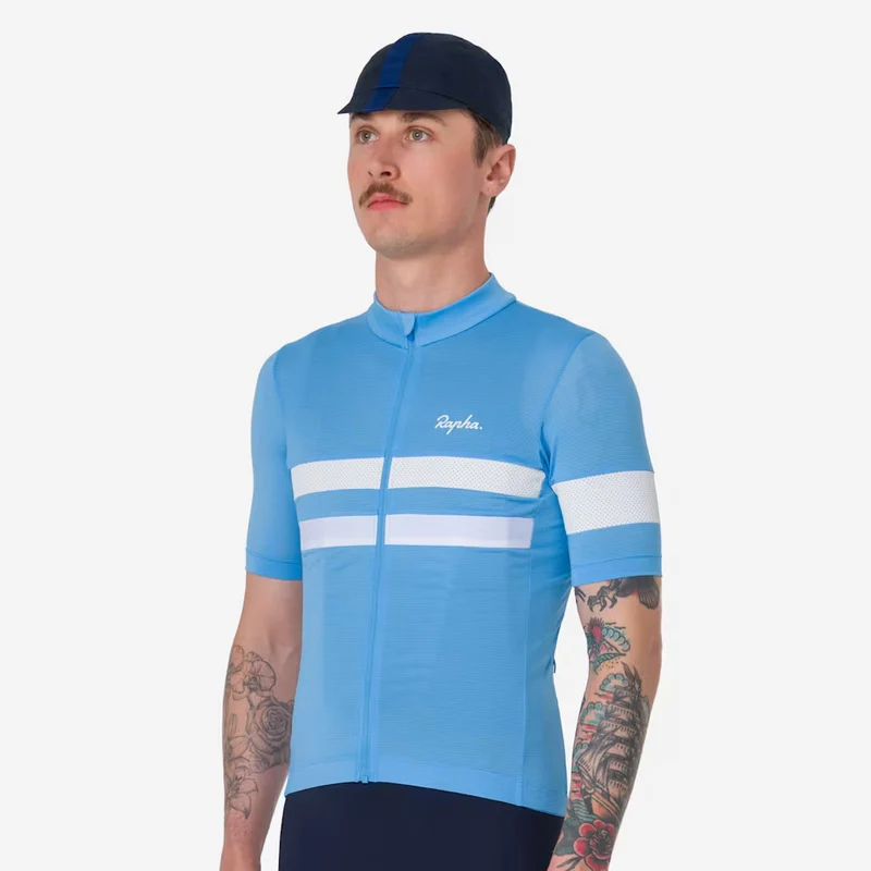 Maglia Rapha Brevet Lightweight - Azzurro