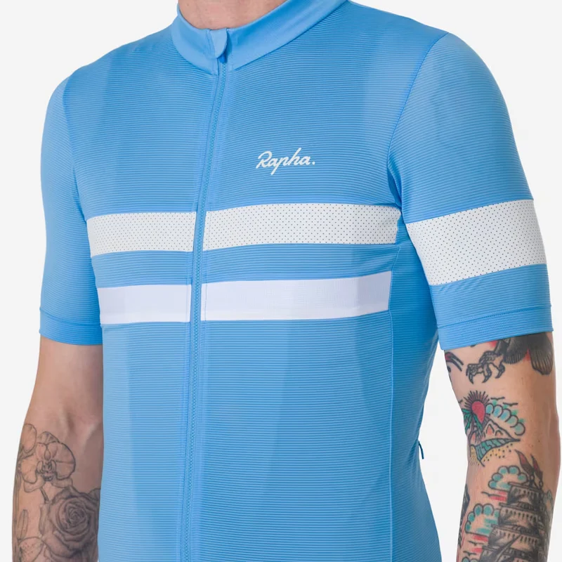 Maglia Rapha Brevet Lightweight - Azzurro