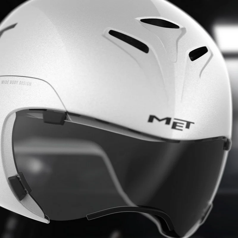 Casco Met Drone Wide Body 2 - Bianco