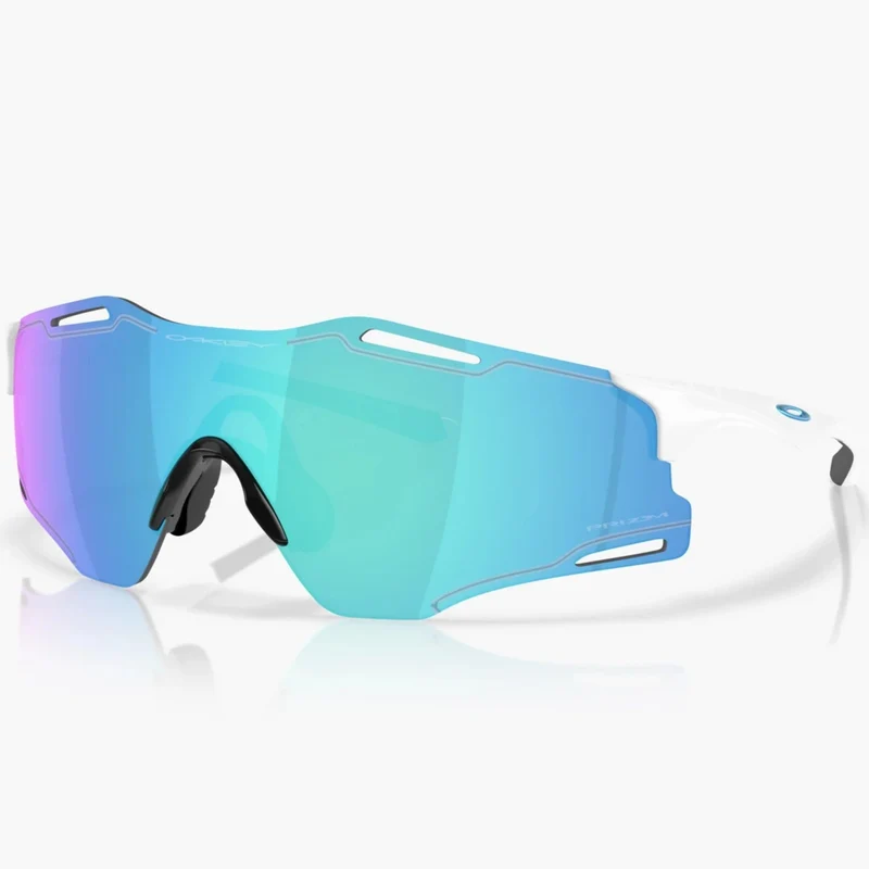 Occhiali Oakley Cybr Zero - Polished white prizm sapphire