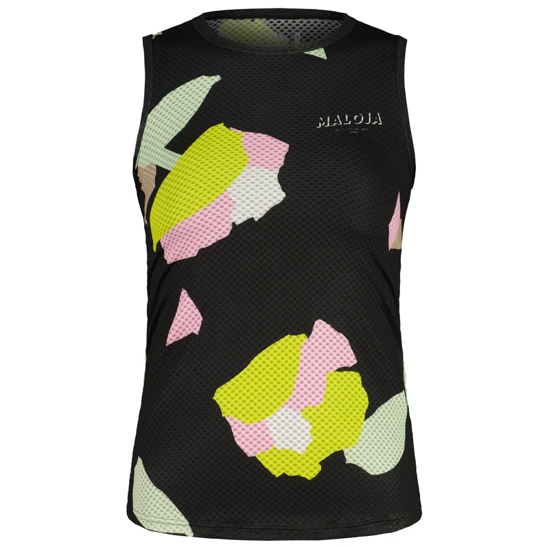 Maglia intima senza maniche donna Maloja PineM - Nero