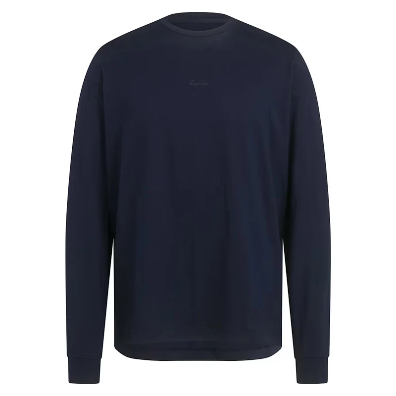 T-Shirt maniche lunghe Rapha Cotton - Blu