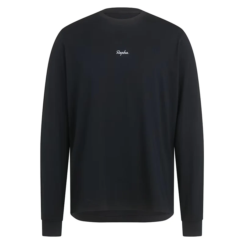 T-Shirt maniche lunghe Rapha Cotton - Nero