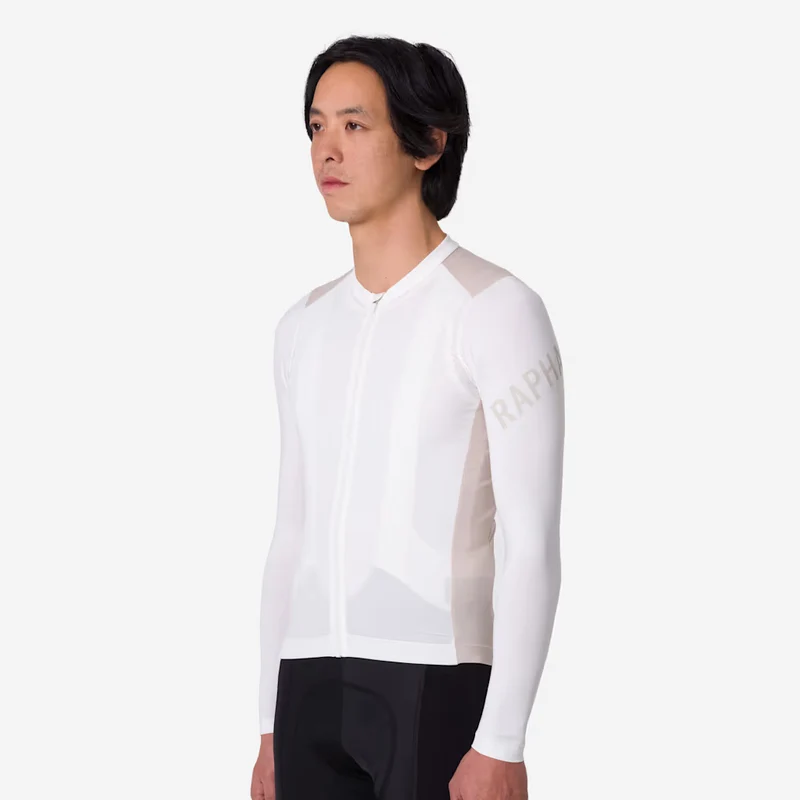Maglia maniche lunghe Rapha Pro Team Lightweight - Bianco