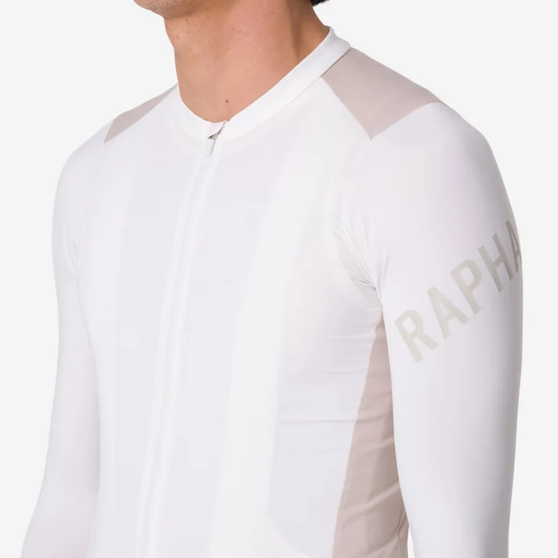 Maglia maniche lunghe Rapha Pro Team Lightweight - Bianco