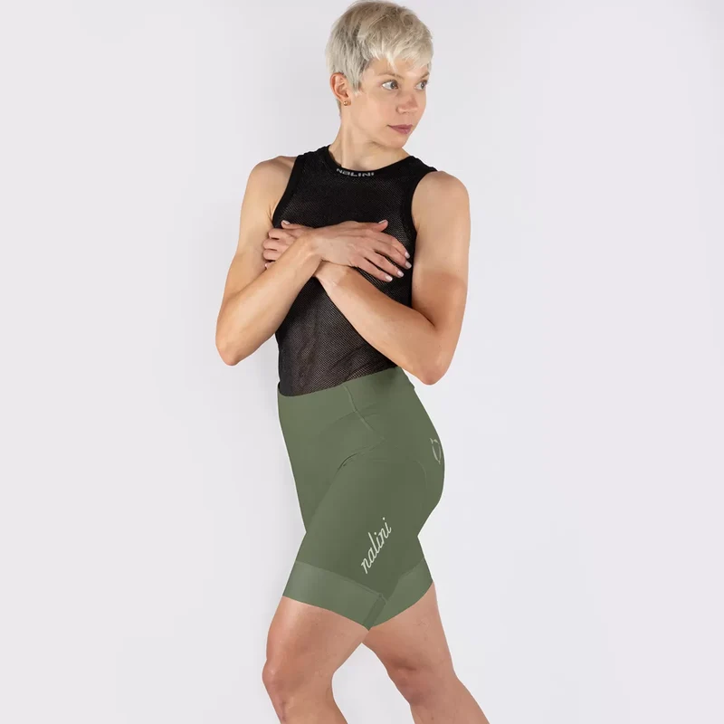 Pantaloncini donna Nalini Road - Verde