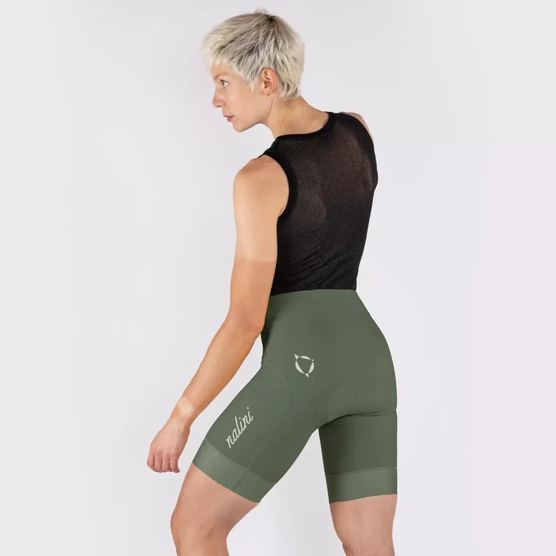Pantaloncini donna Nalini Road - Verde