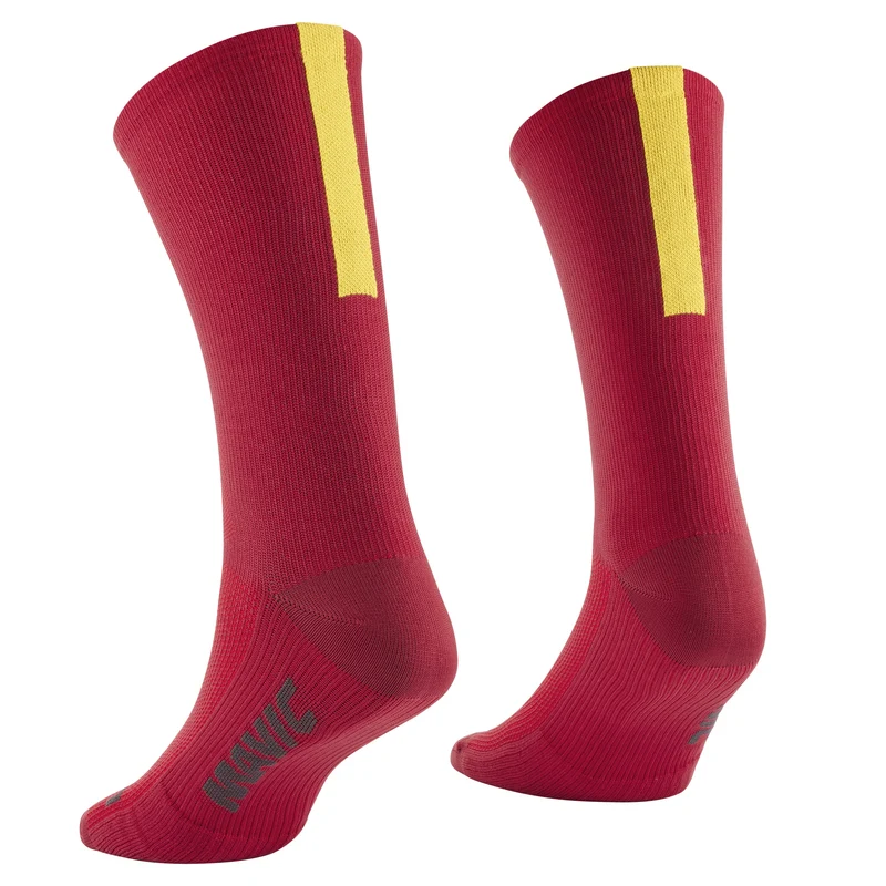 Calze Mavic Essential High - Rosso giallo