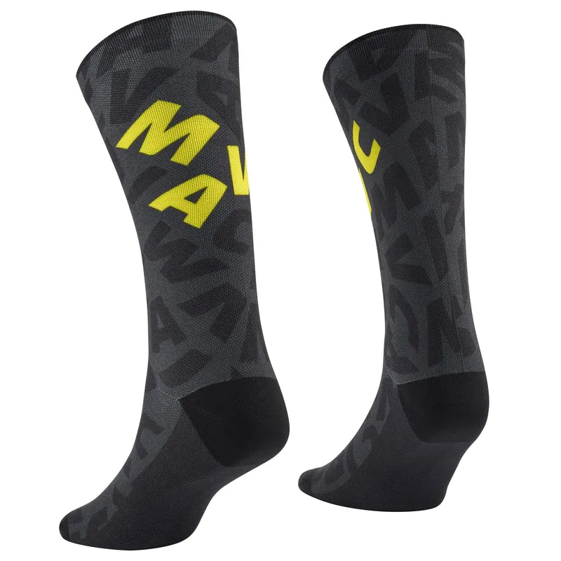 Calze Mavic Aksium Graphic - Nero giallo