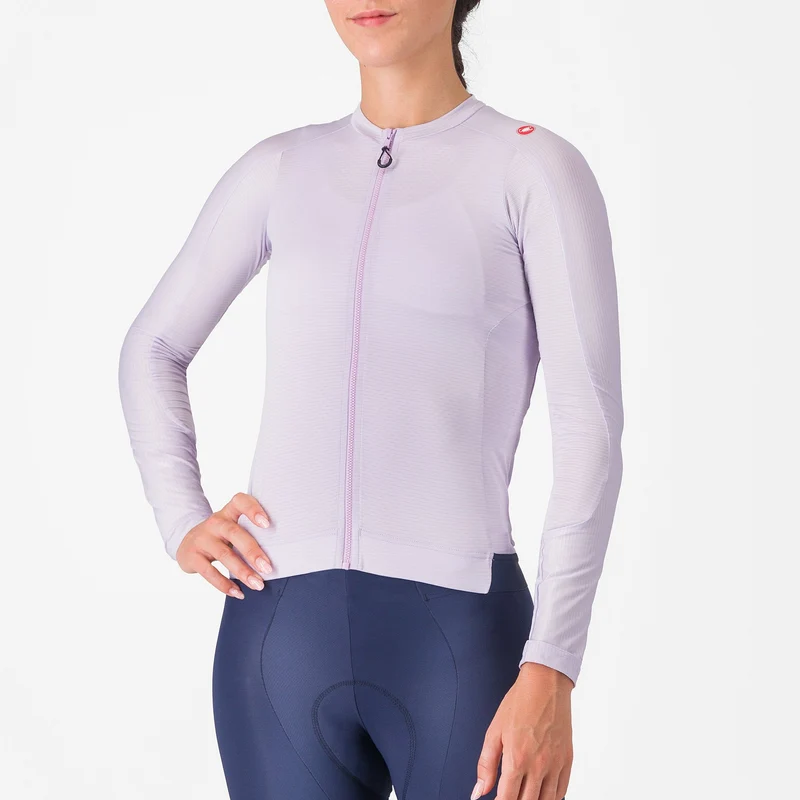 Maglia donna maniche lunghe Castelli Espresso - Lilla