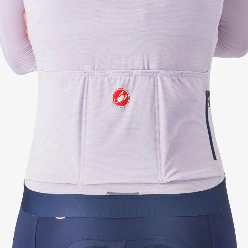 Maglia donna maniche lunghe Castelli Espresso - Lilla
