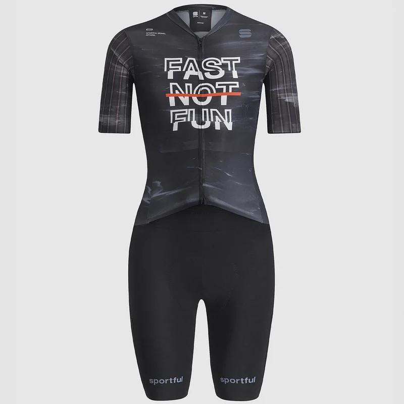 Body donna Sportful Fast Not Fun - Nero