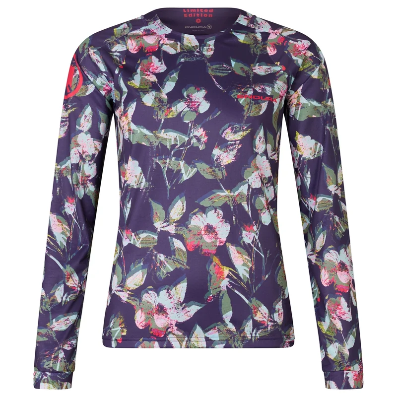 Maglia maniche lunghe donna Endura LTD PRINTED - Viola