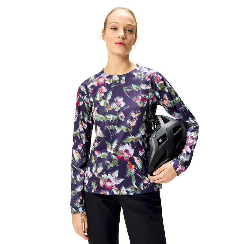 Maglia maniche lunghe donna Endura LTD PRINTED - Viola