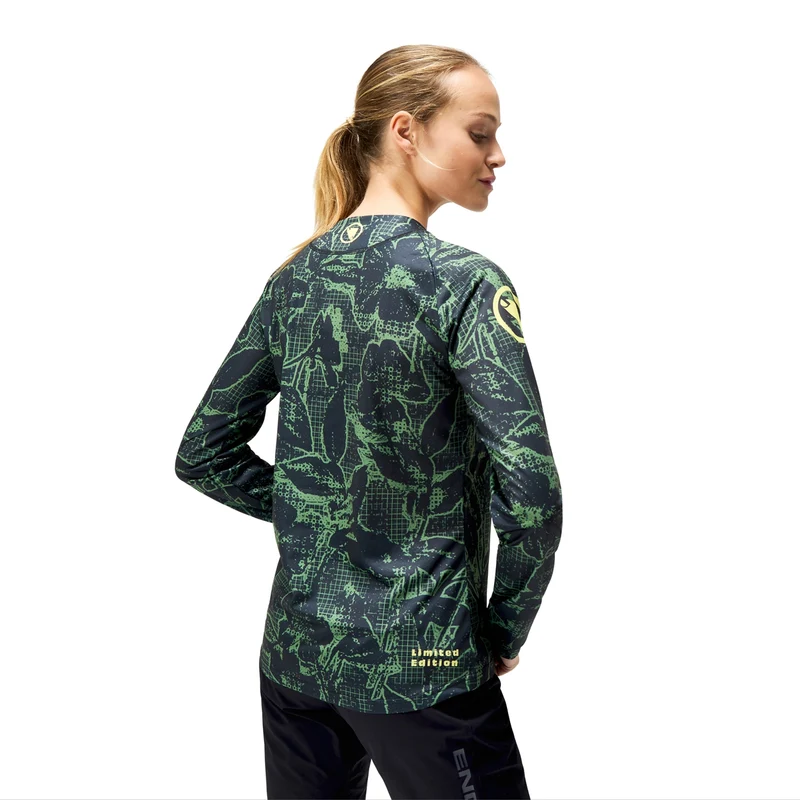 Maglia maniche lunghe donna Endura LTD PRINTED - Verde