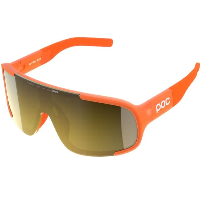 Occhiali Poc Aspire Mid - Fluo Orange Translucent Clarity Road Partly Sunny Gold