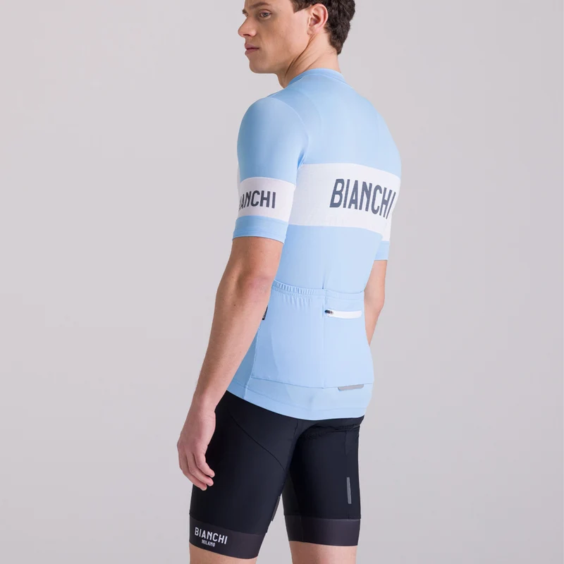 Maglia Bianchi Milano Retro - Azzurro