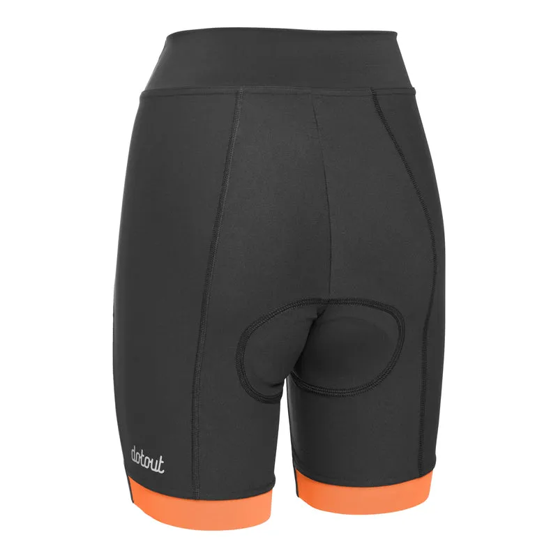 Pantaloncini donna Dotout Sprint Endurance - Nero arancio