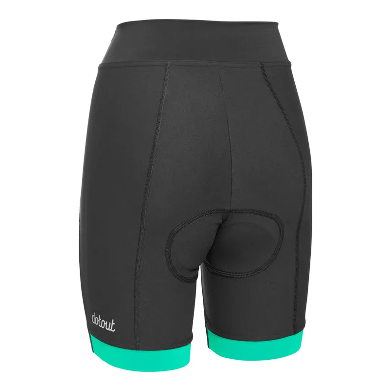 Pantaloncini donna Dotout Sprint Endurance - Nero verde
