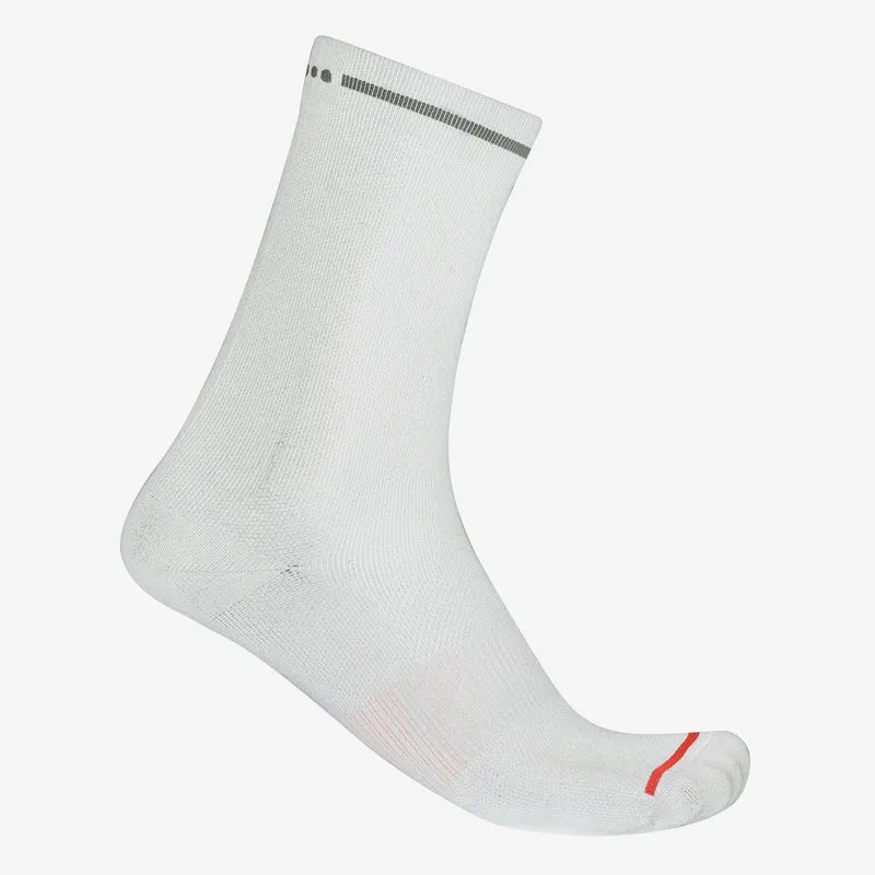 Calze Castelli Premio Evo 18 - Bianco