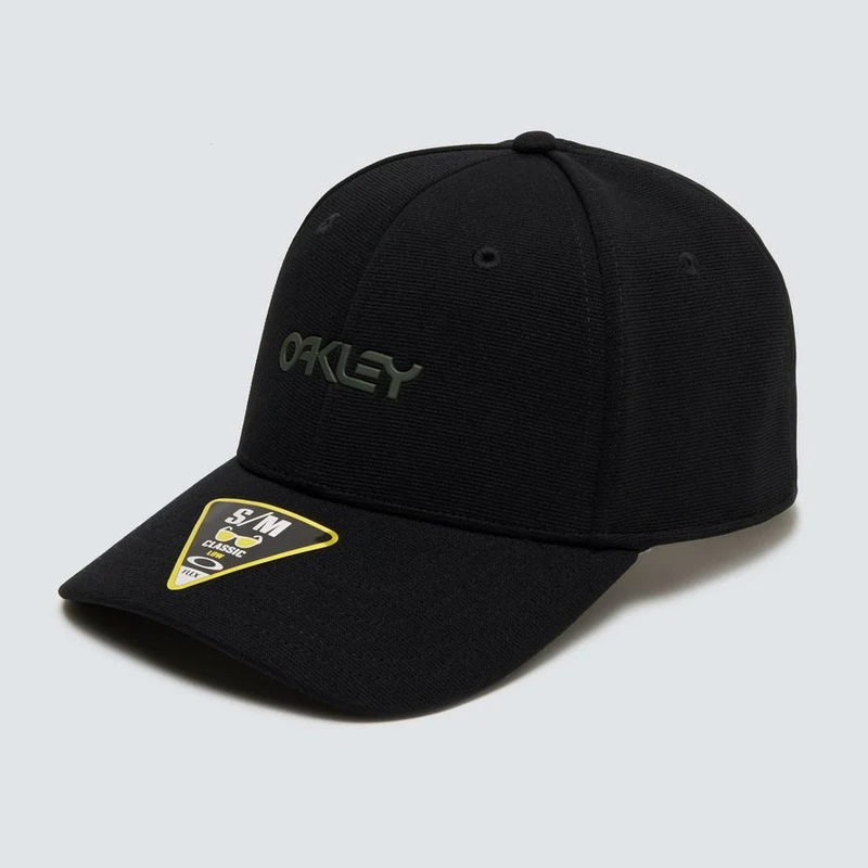 Cappellino Oakley 6 Panel Stretch Metallic - Nero
