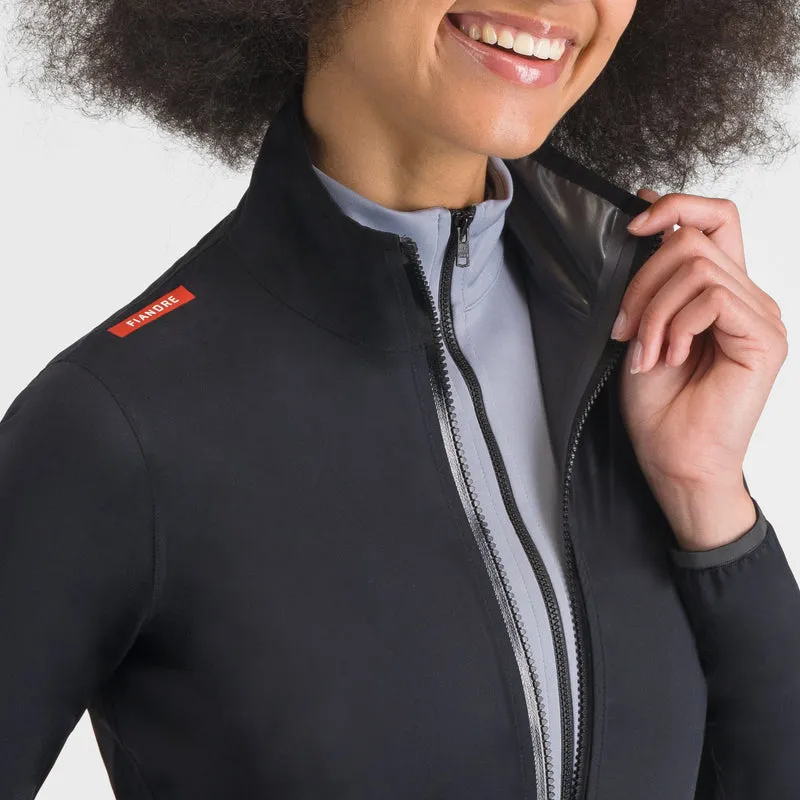 Giacca donna Sportful Fiandre Aqua - Nero