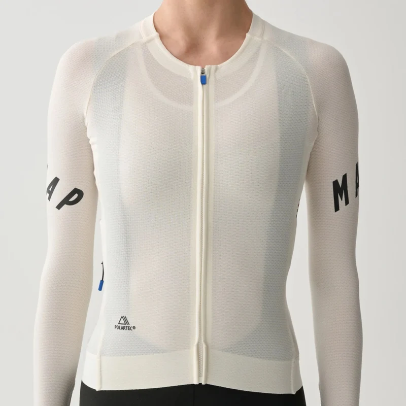 Maglia donna maniche lunghe Maap Aeon - Bianco