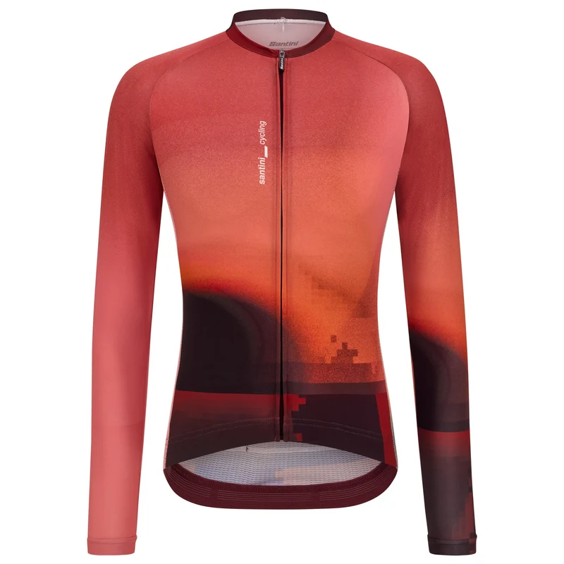 Maglia maniche lunghe Santini Luce - Bordeaux