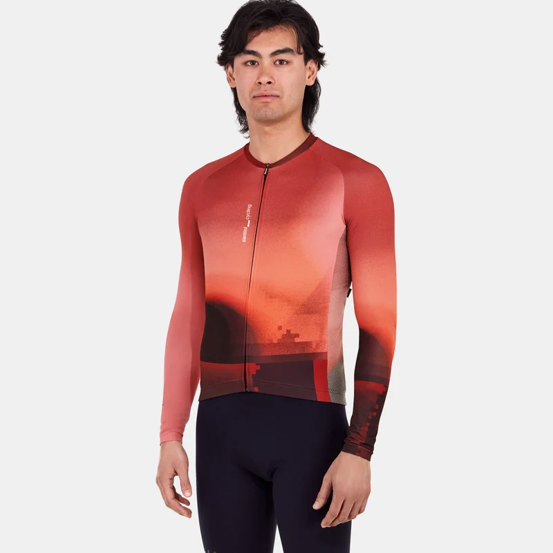 Maglia maniche lunghe Santini Luce - Bordeaux