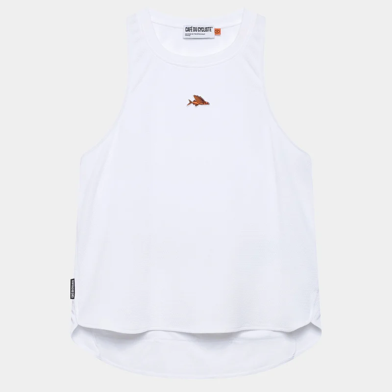 Top donna Cafe du Cycliste Julia - Bianco