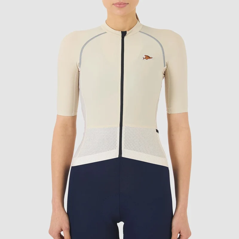 Maglia donna Cafe du Cycliste Magda - Beige
