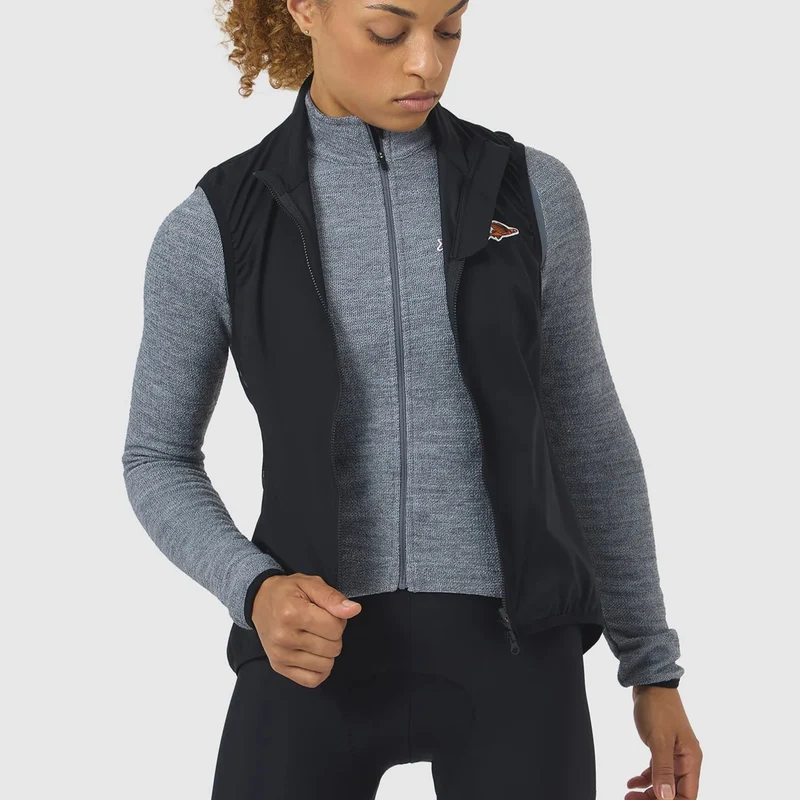 Gilet donna Cafe du Cycliste Edith - Nero