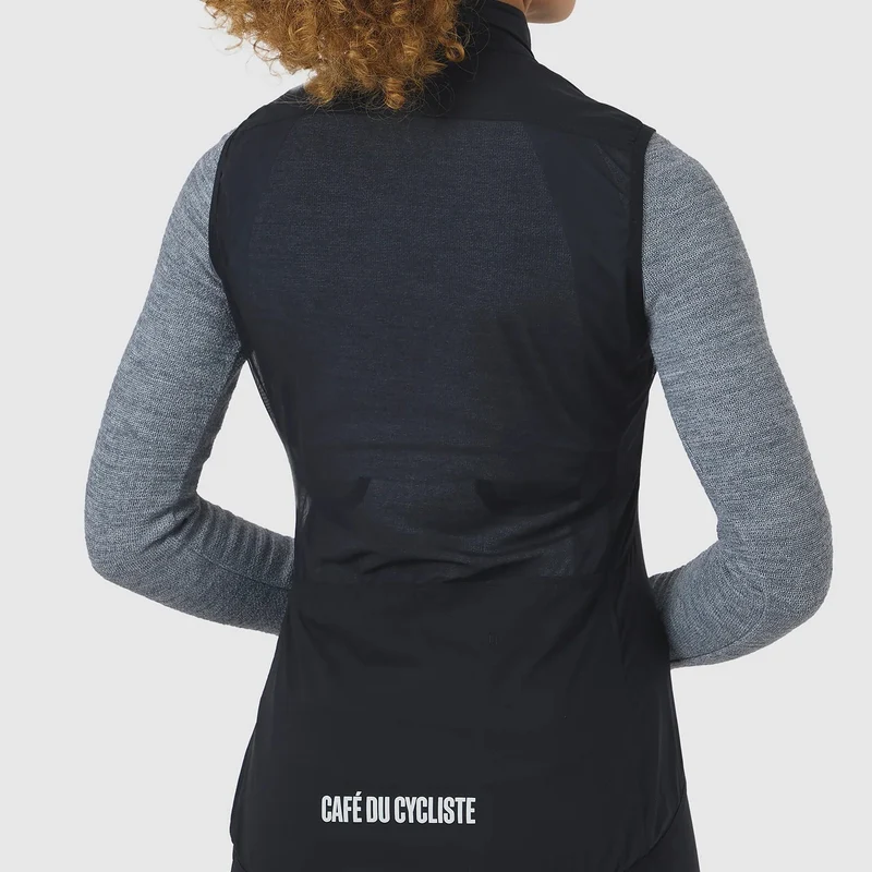 Gilet donna Cafe du Cycliste Edith - Nero