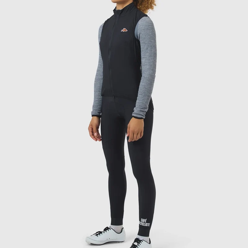 Gilet donna Cafe du Cycliste Edith - Nero