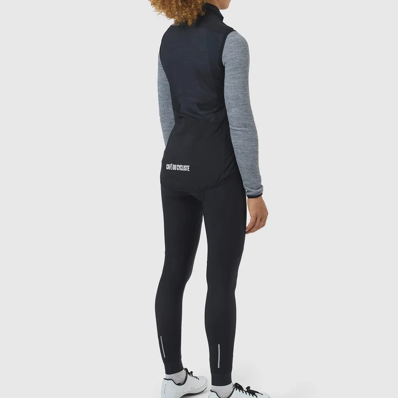 Gilet donna Cafe du Cycliste Edith - Nero