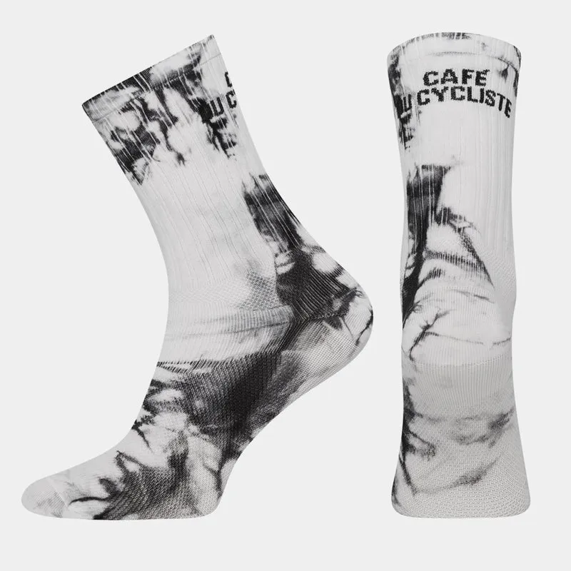 Calze Cafe du Cycliste Tie Dye - Bianco