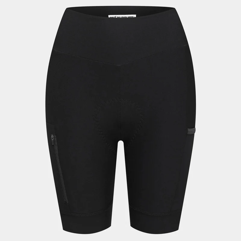 Pantaloncini donna Cafe du Cycliste Elsa - Nero