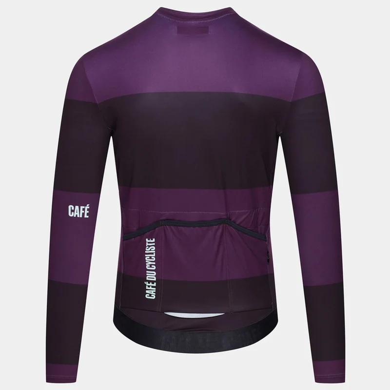 Maglia maniche lunghe Cafe du Cycliste Constance - Viola