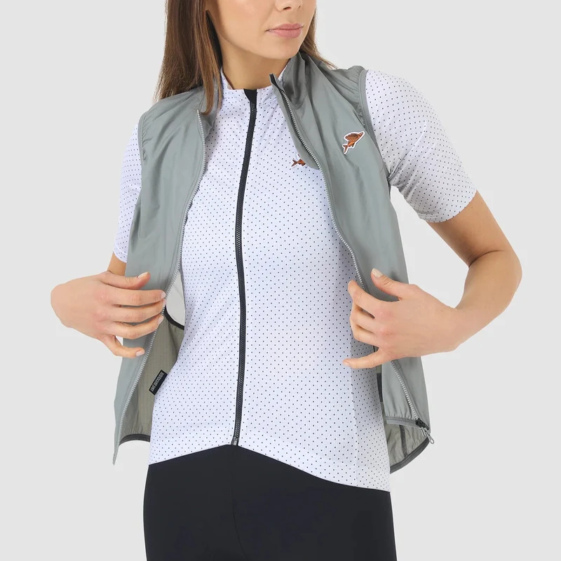 Gilet donna Cafe du Cycliste Edith - Grigio