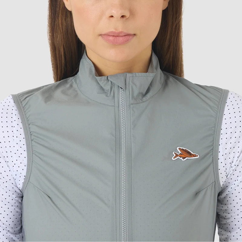 Gilet donna Cafe du Cycliste Edith - Grigio