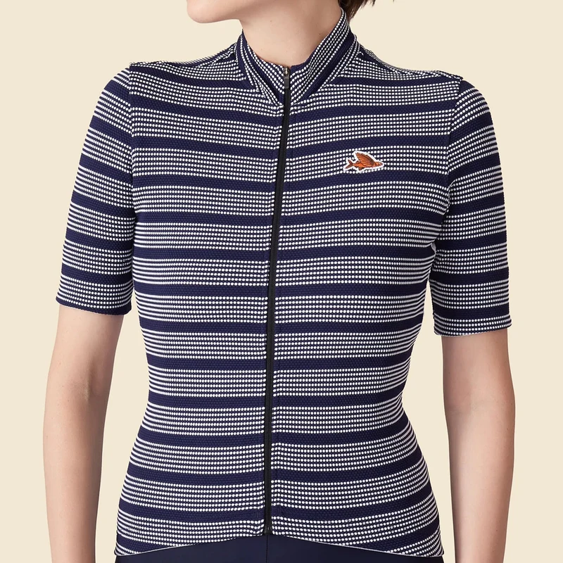 Maglia donna Cafe du Cycliste Francine - Blu