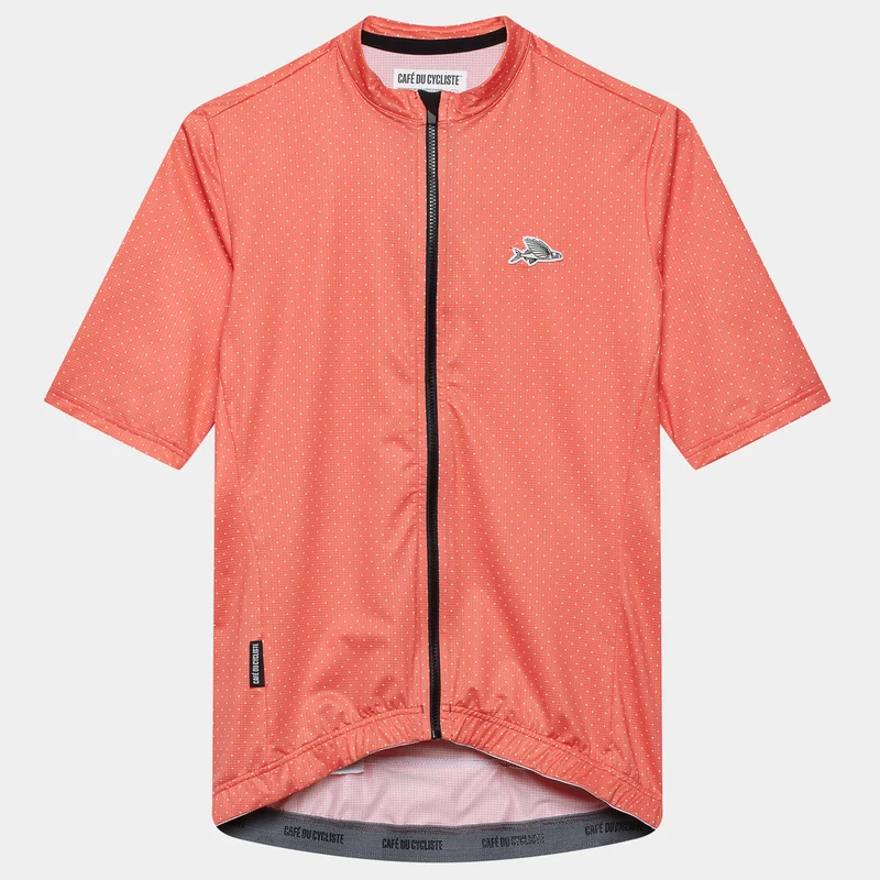 Maglia donna Cafe du Cycliste Fleurette - Arancio