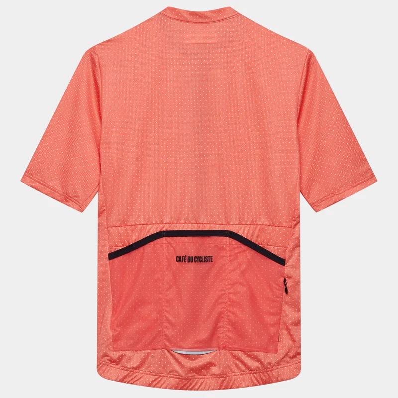 Maglia donna Cafe du Cycliste Fleurette - Arancio
