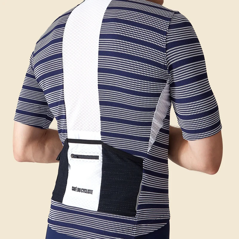 Maglia Cafe du Cycliste Francine - Blu