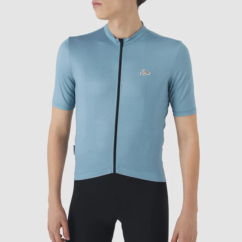 Maglia Cafe du Cycliste Fleurette - Azzurro