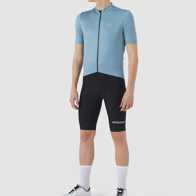 Maglia Cafe du Cycliste Fleurette - Azzurro