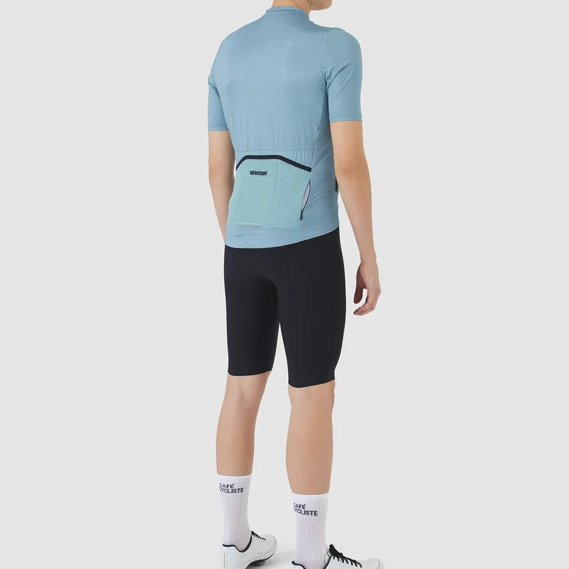 Maglia Cafe du Cycliste Fleurette - Azzurro